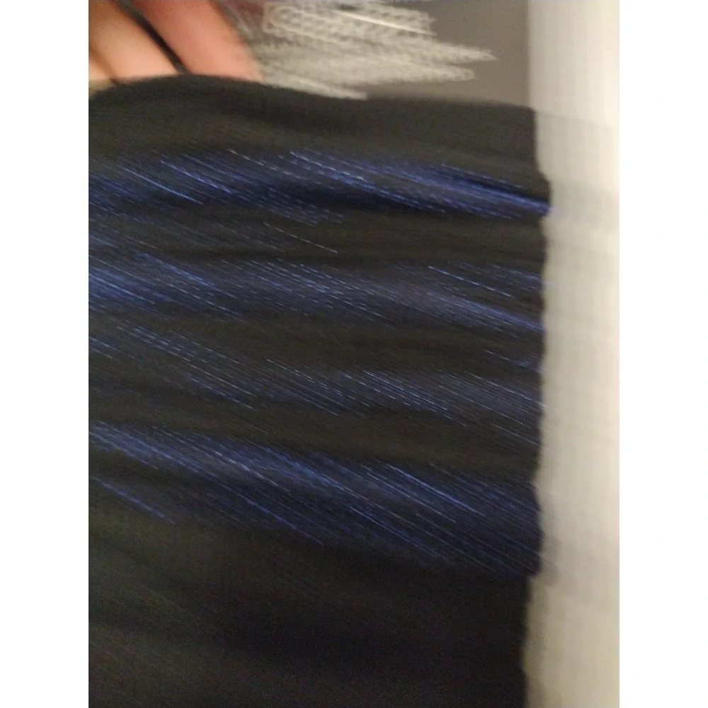 A‎ Design Legwarmer Woman's One Size Navy Black Metallic Striped Stretchy 80's